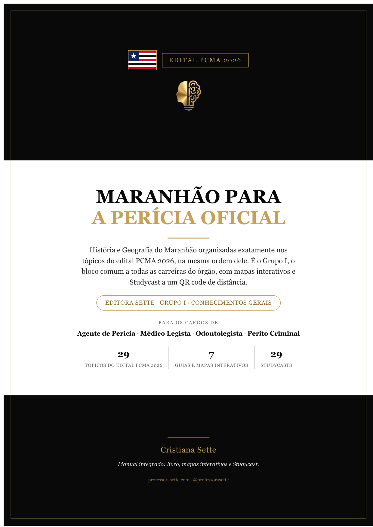 Capa do manual Maranhão para a Perícia Oficial